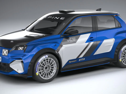 Alpine A290 Rallye 2026 3D Model