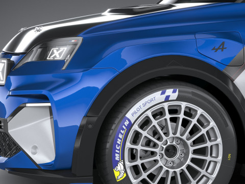 Alpine A290 Rallye 2026 3D मॉडल
