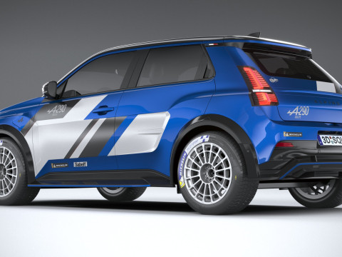 Alpine A290 Rallye 2026 3D मॉडल