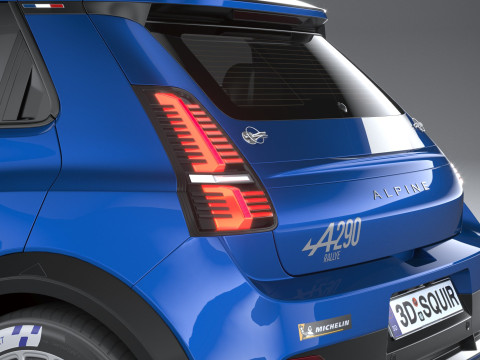 Alpine A290 Rallye 2026 3D मॉडल