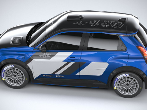 Alpine A290 Rallye 2026 3D मॉडल