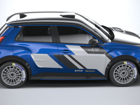 Alpine A290 Rallye 2026 3D मॉडल