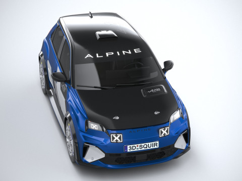 Alpine A290 Rallye 2026 3D मॉडल