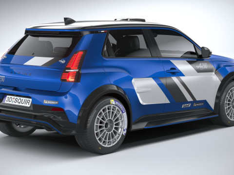 Alpine A290 Rallye 2026 3D मॉडल