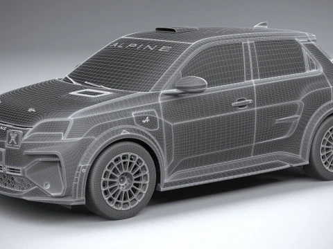 Alpine A290 Rallye 2026 3D Model
