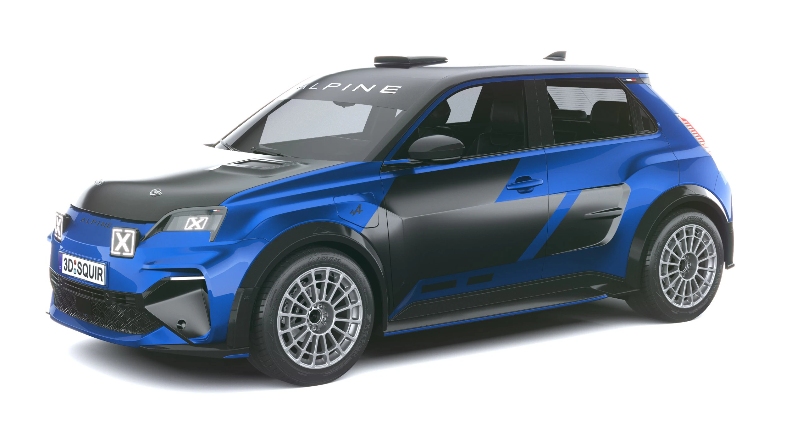 Alpine A290 Rallye 2026 3D Model .c4d .max .obj .3ds .fbx .stl .blend 