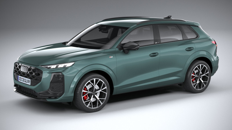 Audi Q3 S-Line 2026 3D Model .c4d .max .obj .3ds .fbx .stl .blend
