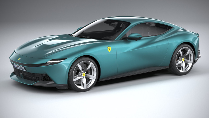 Ferrari Amalfi 2026 3D Model .c4d .max .obj .3ds .fbx .stl .blend 