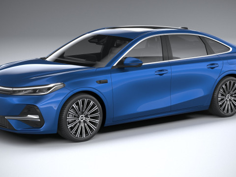 Geely Galaxy A7 2026 3D Modell