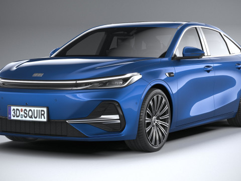 Geely Galaxy A7 2026 3D Модель