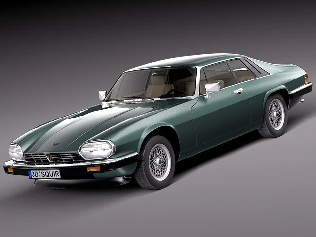 Jaguar XJS Coupe 1975 3D Model .c4d .max .obj .3ds .fbx .stl .blend 