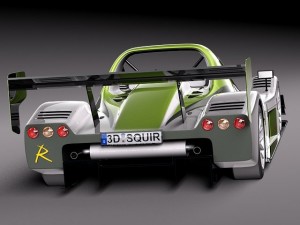 Radical SR8 2012 race car 3D Model