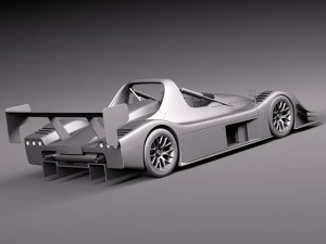 Radical SR8 2012 race car 3D Model