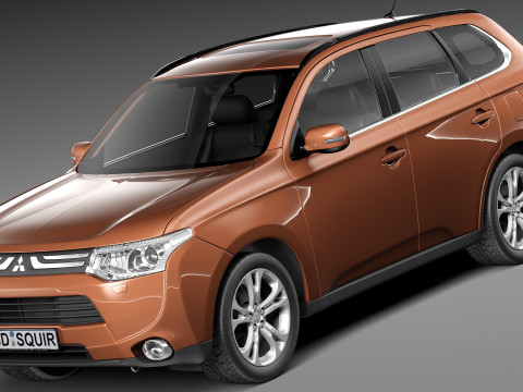 Mitsubishi Outlander 2013 3D Model