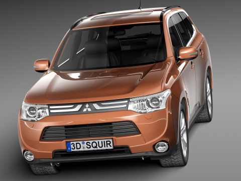 Mitsubishi Outlander 2013 3D Model