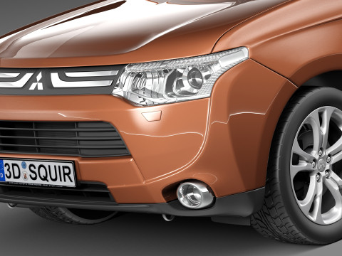 Mitsubishi Outlander 2013 3D Model