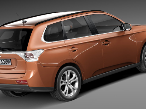 Mitsubishi Outlander 2013 3D Model
