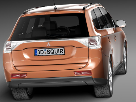 Mitsubishi Outlander 2013 3D Model