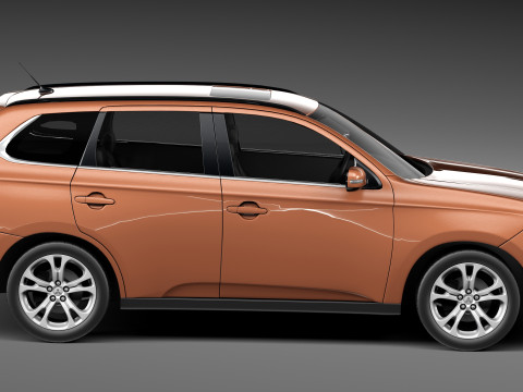 Mitsubishi Outlander 2013 3D Model
