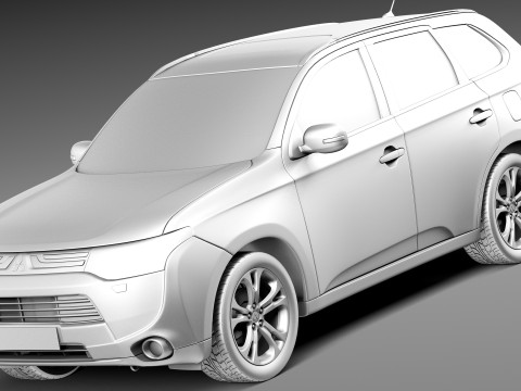 Mitsubishi Outlander 2013 3D Model