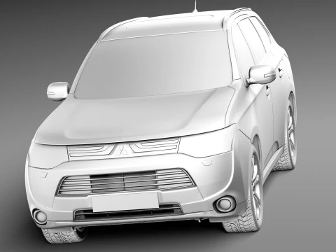 Mitsubishi Outlander 2013 3D Model