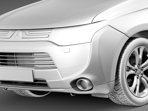 Mitsubishi Outlander 2013 3D Model