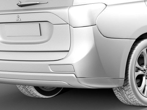 Mitsubishi Outlander 2013 3D Model