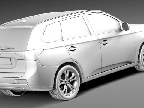 Mitsubishi Outlander 2013 3D Model