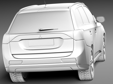 Mitsubishi Outlander 2013 3D Model