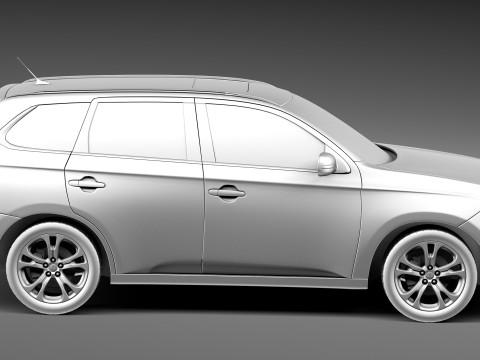 Mitsubishi Outlander 2013 3D Model