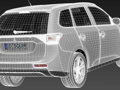 Mitsubishi Outlander 2013 3D Model