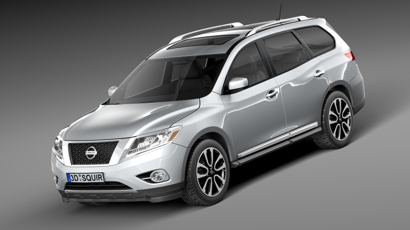Nissan Pathfinder 2013 3D Модель .c4d .max .obj .3ds .fbx .stl .blend 
