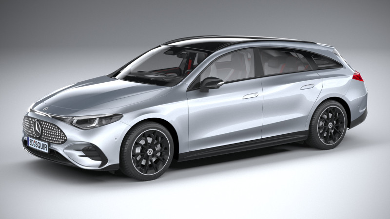 Mercedes-Benz CLA Shooting Brake 2026 3D 모델 .c4d .max .obj .3ds .fbx .stl .blend