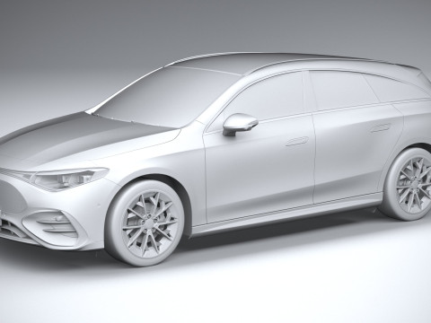 Mercedes-Benz CLA Shooting Brake 2026 3D 모델