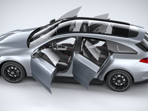 Mercedes-Benz CLA Shooting Brake 2026 3D 모델