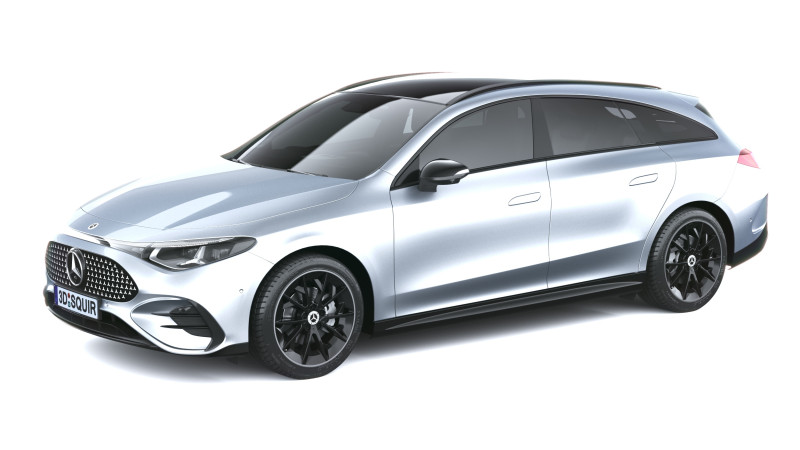 Mercedes-Benz CLA Shooting Brake 2026 3D Model .c4d .max .obj .3ds .fbx .stl .blend 