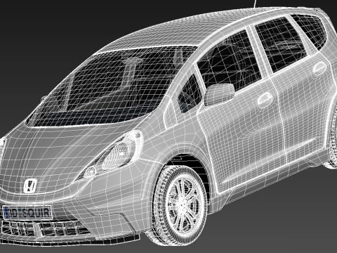 Honda Fit EV 2013 3D Model