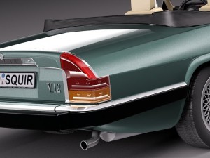 Jaguar XJS Convertible 1975 3D 模型