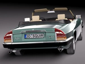 Jaguar XJS Convertible 1975 3D Model