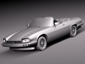 Jaguar XJS Convertible 1975 3D 模型
