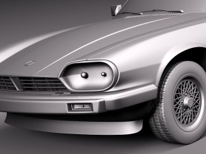 Jaguar XJS Convertible 1975 3D 模型