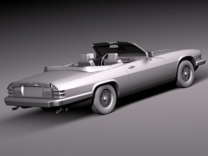 Jaguar XJS Convertible 1975 3D 模型
