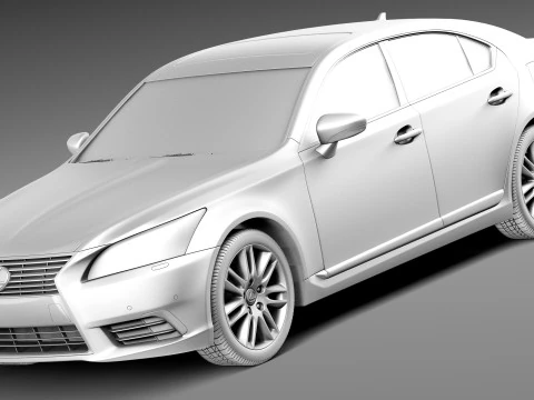 Lexus LS 460 2013 3D Model