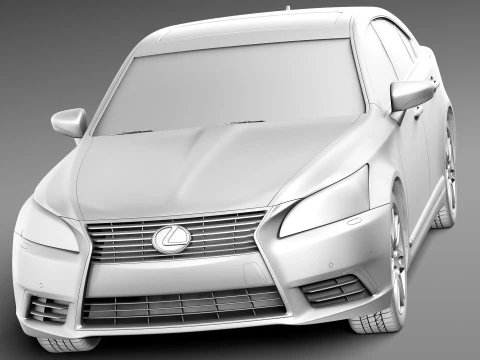 Lexus LS 460 2013 3D Model