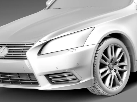 Lexus LS 460 2013 3D Model