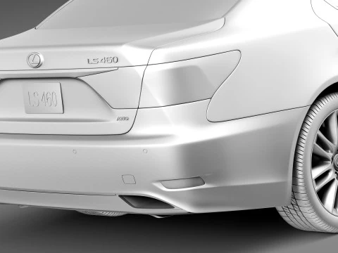 Lexus LS 460 2013 3D Model