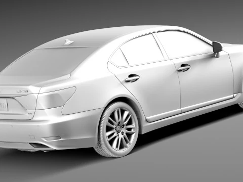 Lexus LS 460 2013 3D Model