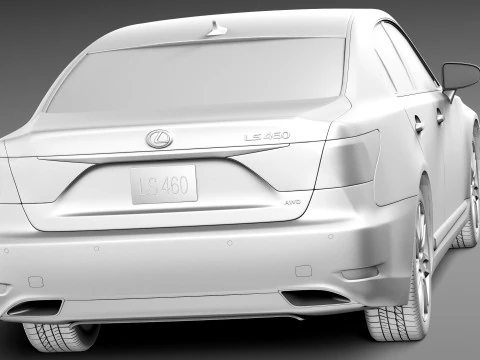 Lexus LS 460 2013 3D Model