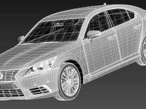 Lexus LS 460 2013 3D Model