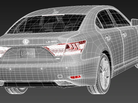 Lexus LS 460 2013 3D Model